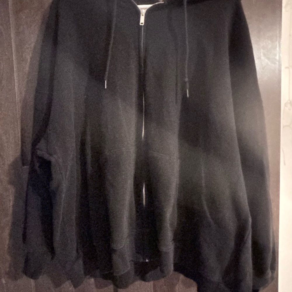 Black Zip-Up Hoodie